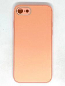 Задняя накладка AKSS для iPhone 7/8, розовый, "имитация бархатное стекло"