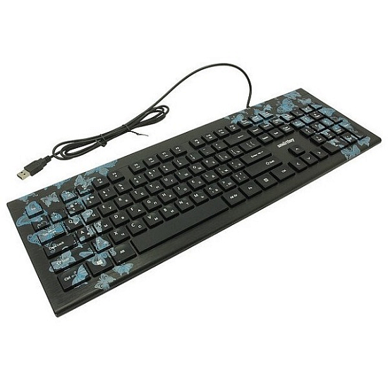 Клавиатура SMARTBUY Butterflies 223 черная (SBK-223U-B-FC)