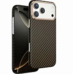 Задняя накладка KEEPHONE KEVILAR DIAGO MAGSAFE CASE для iPhone 17 PRO (BRONZE)