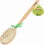 Щетка деревянная БАННЫЕ ШТУЧКИ, двусторонняя с импульсным массажером 40049