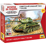 Сборная модель ZVEZDA Советский средний танк Т-34/85 6160