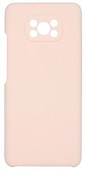 Задняя накладка SILICONE COVER для Xiaomi Poco X3 розовая