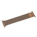 Ремешок ApW25 для Apple Watch 42/44/45/49 mm миланская петля на магните (bronze gold)