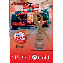 Ароматизатор Contex SportGold Formula1 аромат цветочно-древесный ваниль флакон с деревянной крышкой