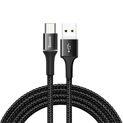Кабель USB <--> Type-C  1.0м BASEUS Halo чёрный