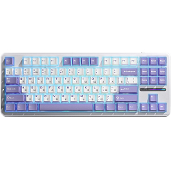 Клавиатура AULA F87 White-Purple