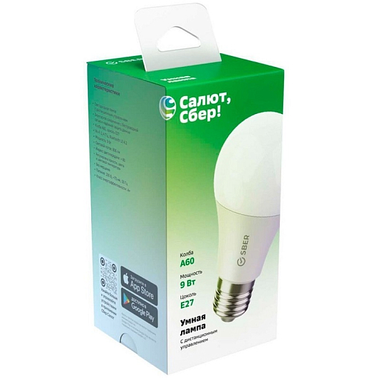 Умная лампа Sber А60 SBDV-00019 E27 806lm