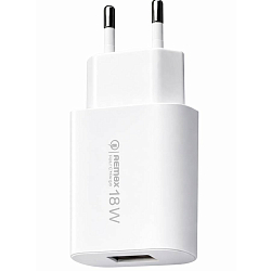 Сетевое ЗУ 1USB REMAX RP-U119, белый, 18W