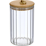 Банка стеклянная с бамбуковой крышкой, 800 мл REGENT Linea TORRE
