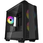 Корпус DEEPCOOL CC360 ARGB (R-CC360-BKAPM3-G-1) (mATX, без БП, 2xUSB, с окном)