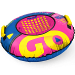 Тюбинг NIKA ТБ8К-85/PГ "графический розовый" с круговым дизайном 