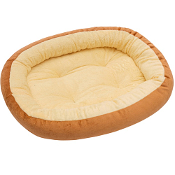 Лежанка для животных, 50×45 см, коричневая