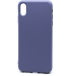 Силиконовый чехол SILICONE CASE NEW ERA для iPhone XR сиреневый