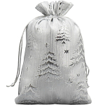 Мешочек подарочный парча «Новогодний лес», 16×24 см 9717582