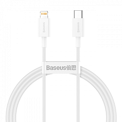 Кабель Lightning <--> Type-C 1.5м BASEUS CATLYS-B02 белый 20W