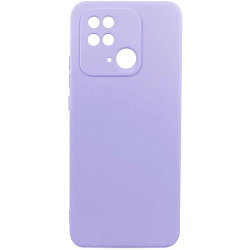 Задняя накладка SILICONE COVER для Xiaomi Redmi 10C лавандовый