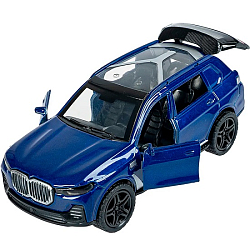 Модель 1:36 3 открыв. двери Парк Техники Джип синий ВВ6422 