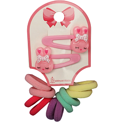 Набор для волос Выбражулька «Карамель» зайки, розовый 10309446