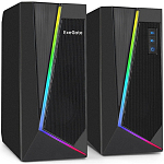 Колонки 2.0 EXEGATE EX289688RUS Accord 240 черный, RGB подсветка (2х3Вт)