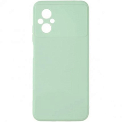 Задняя накладка ZIBELINO Soft Matte для Xiaomi Poco M5 4G (мятный) с микрофиброй