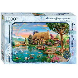 Пазл Step Puzzle 1000 "Коттедж на берегу озера" (Авторская коллекция)