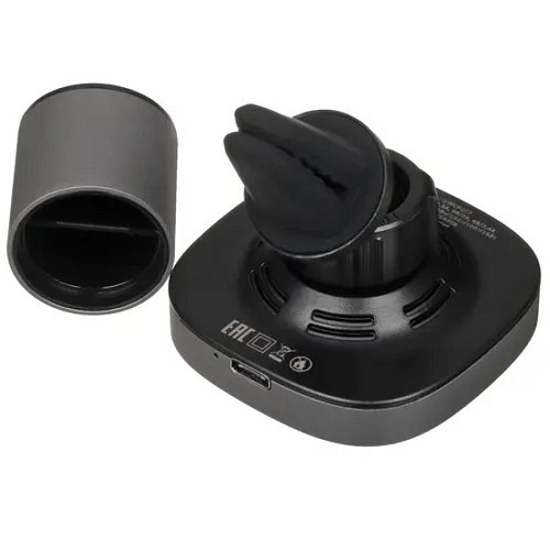 Автомобильный держатель DEPPA Mage Safe QI Belka Silver/Black (55206)