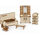 Набор мебели Тутси "Мебель для ванной" (дерево) 35х35х8 см 24646