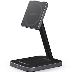 Зарядная станция 2в1 DEPPA MageSafe Stand: iPhone, Airpods, 20 Вт, черная (24016)