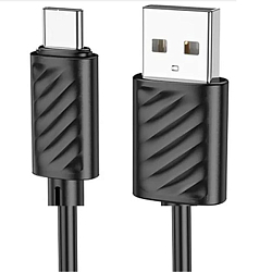 Кабель USB Type-C 1.0м HOCO X88 Gratified чёрный