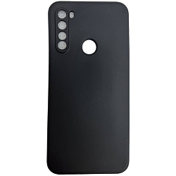 Задняя накладка ZIBELINO Soft Matte для Xiaomi Redmi Note 8T (черный) с микрофиброй