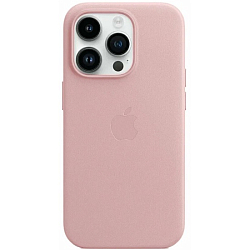 Задняя накладка LEATHER CASE для iPhone 16 PRO Розовый (с АНИМАЦИЕЙ)