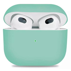 Силиконовый чехол TEXN для Airpods 3 мятный