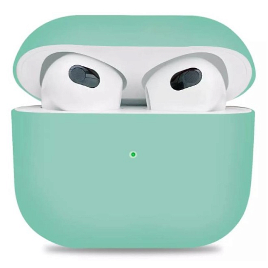 Силиконовый чехол TEXN для Airpods 3 мятный