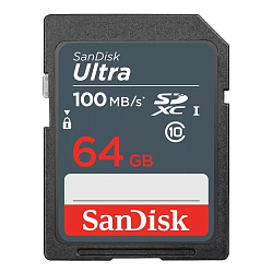 SD 64Gb SanDisk Class 10 Ultra UHS-I (100 Mb/s)