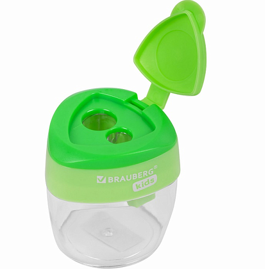Точилка BRAUBERG KIDS "MAXI", 2 отверстия 271945