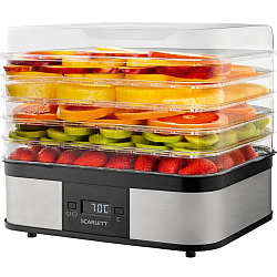 Сушилка для овощей Scarlett SC-FD421T19 нержавеющая сталь