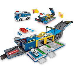 Парковка Etastra "Автомобиль трансформирующийся: база полиции" (64,5х32,5х16 см, свет, звук)