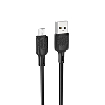 Кабель USB <--> microUSB  3.0м BOROFONE BX113 Lenny, чёрный