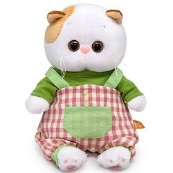 Мягкая игрушка Кошечка Ли-Ли BABY в штанишках на лямочках и лонгсливе, 20 см