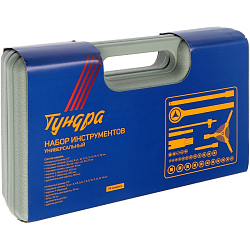Набор инструментов в кейсе ТУНДРА, автомобильный, 1/2" и 1/4", 54 предмета 5200496