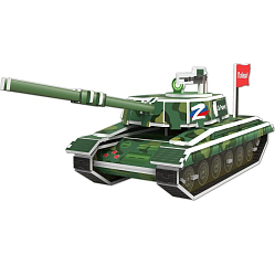 Конструктор 3D из пенокартона «Танк», с символикой Z, 46 дет 7915972