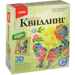 Квиллинг. Панно LORI "Порхающие красавицы" в/к 23*20,8*4 см