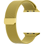 Металлический ремешок ISA для Apple Watch 38/40/41mm Milanese loop желтое золото (Gold)