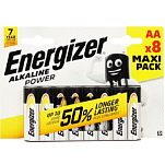 Элемент питания ENERGIZER LR06 Power BL-8 (8/96)