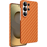 Задняя накладка KEEPHONE KEVILAR ROBIN MAGSAFE CASE для Samsung Galaxy S26 ULTRA, ORANGE