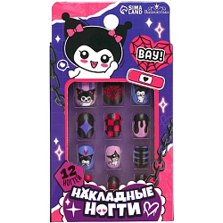 Накладные ногти детские «Забавная кошечка» , 12 шт.