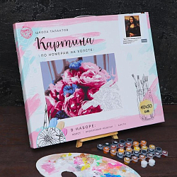 Картина по номерам на холсте с подрамником «Мона Лиза» Леонардо да Винчи 40х50 см