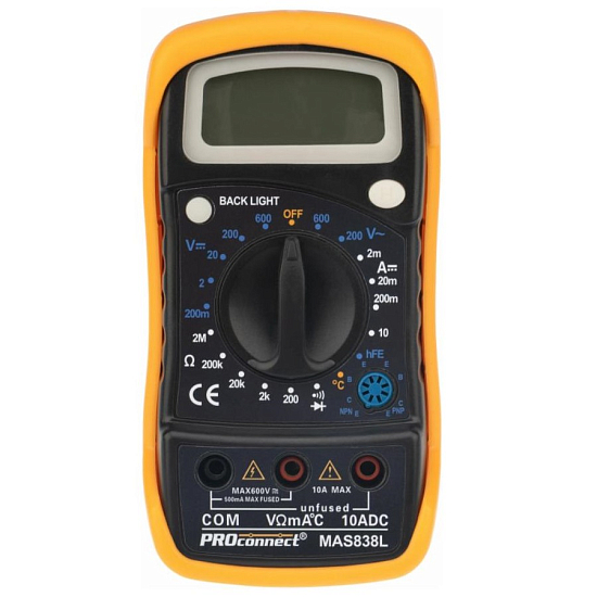 Мультиметр PROconnect MAS838L (DT858L)