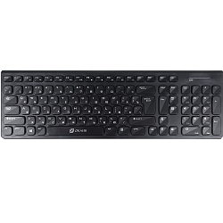 Клавиатура OKLICK 880S черный USB, slim Multimedia