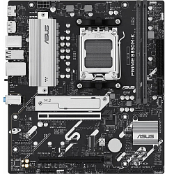 Материнская плата ASUS PRIME B850M-K, AM5, AMD B850, 2xDDR5, 4xSATA, 2xM.2, 1xPCIe 5.0 x16, 1xPCIe 4.0 x8, 1xDP, 1xHDMI, 1x2.5Gb LAN, 2xUSB-A 10Gbps, 